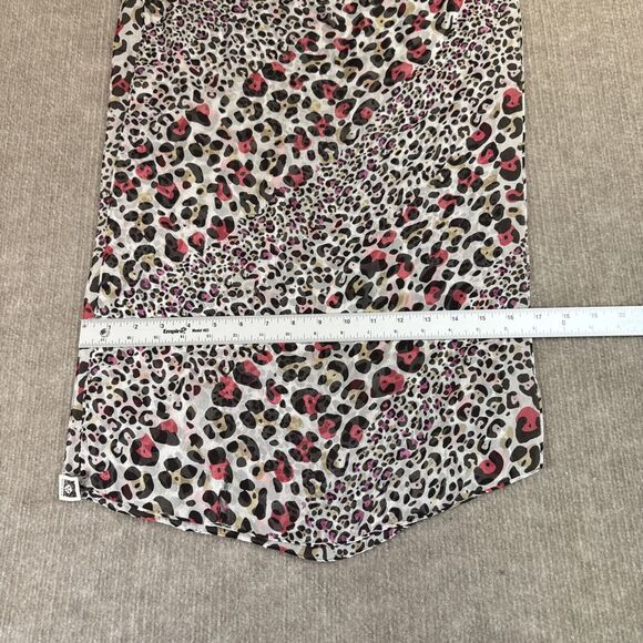 Anne Klein Women’s Silk Scarf Pink Animal Print Lightweight‎ Chiffon - Picture 3 of 8